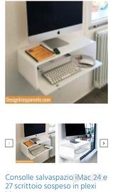 Tavolino Consolle apple imac 27 in plexiglass