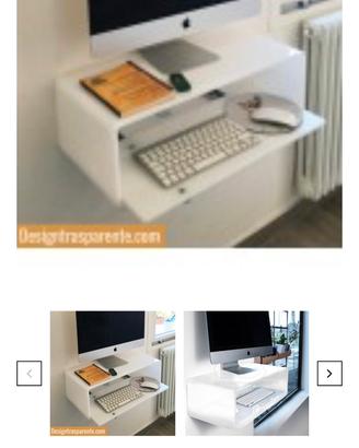 Tavolino Consolle apple imac 27 in plexiglass