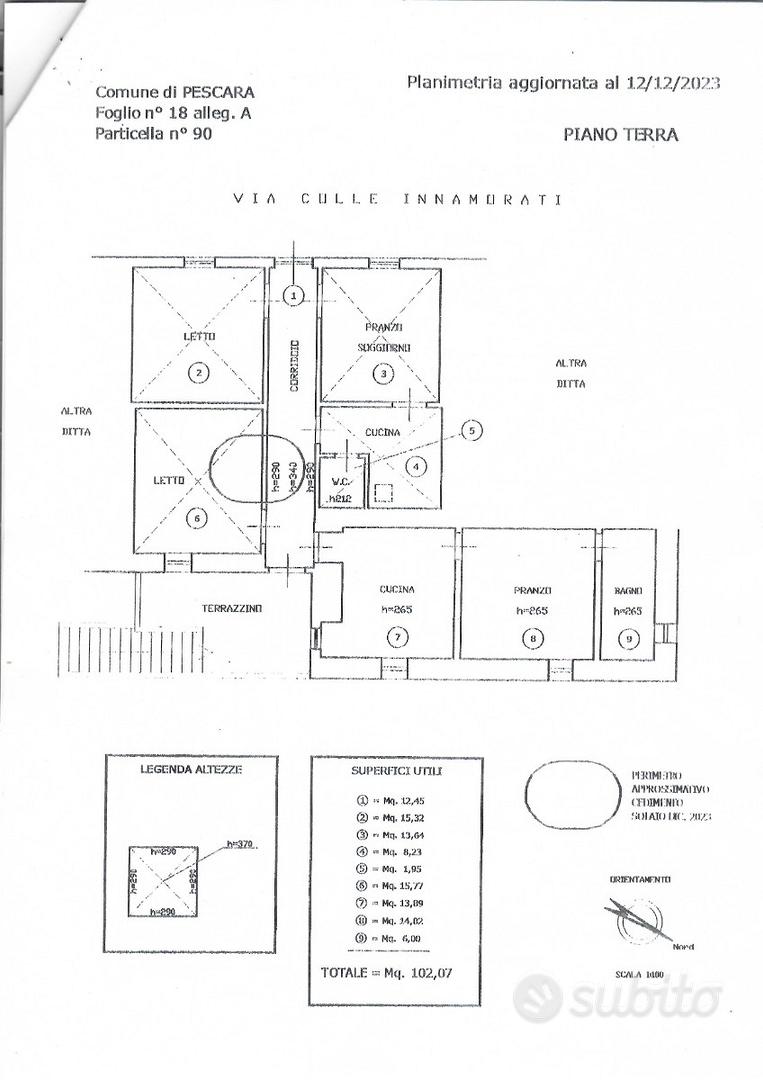 Porzione di casa di centro