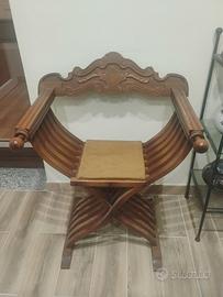 SEDIA REGISTA IN LEGNO PIEGHEVOLE