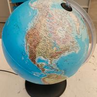 mappamondo con illuminazione diametro 30cm