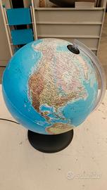 mappamondo con illuminazione diametro 30cm