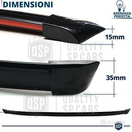 SPOILER Posteriore Per FIAT PUNTO-GRANDE-EVO, Nero Adesivo