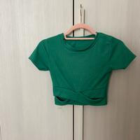 Crop top verde