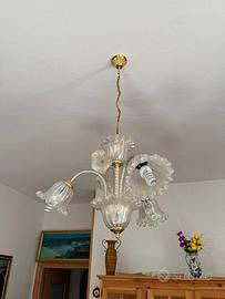 lampadari in vetro stile liberty design italiano