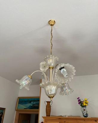 lampadari in vetro stile liberty design italiano