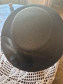 cappello da cerimonia paglia nero