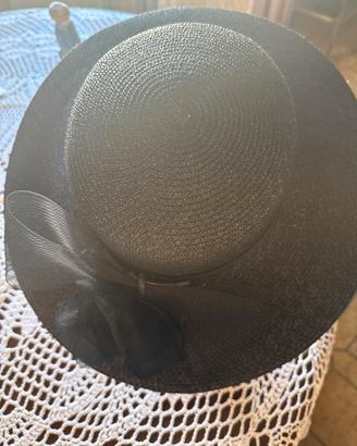 cappello da cerimonia paglia nero