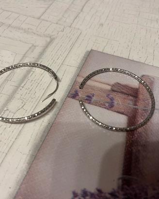 Orecchini A Cerchio Grande Stile Vintage In Argento | Pendenti Aperti In Lega | Donne E Ragazze | Gioielli Fatti A Mano - 3