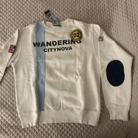 Felpa Citynova bianca dal design unico taglia L