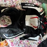 tuta moto in pelle M-tech