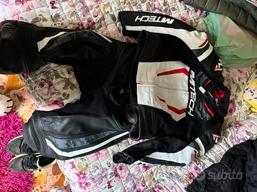 tuta moto in pelle M-tech