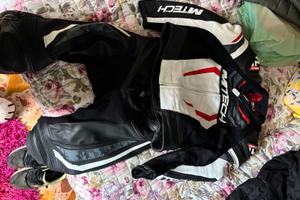 tuta moto in pelle M-tech