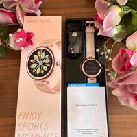 Smartwatch rosa piccolo rotondo