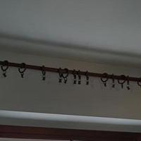 Bastone della nonna in legno per tenda.