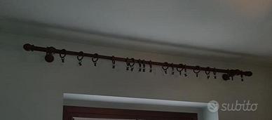 Bastone della nonna in legno per tenda.