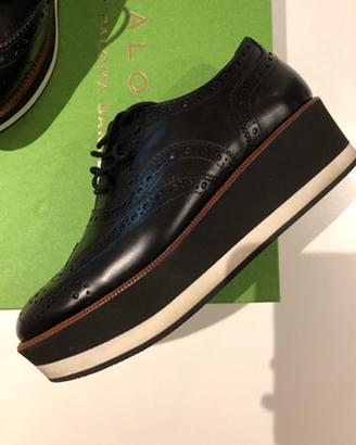 Scarpe stringate donna con zeppa Palomitas