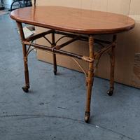 Tavolino vintage in Rattan
