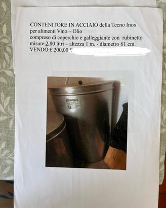 Contenitore acciaio per alimenti 