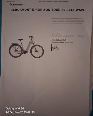 bici elettrica BERGAMONT E-HORIZON 30