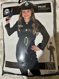 Abito di carnevale polizia unisex bambini