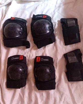 set bambino protezioni pattini /monopattino