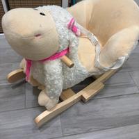 Pecora dondolo in legno