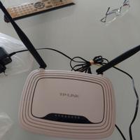 router TP link + switch + modem fibra Tim 