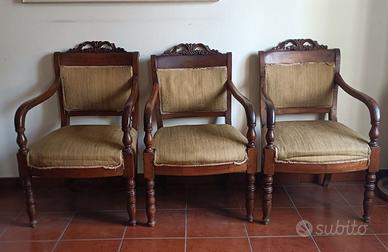 sedie poltrona  d'epoca