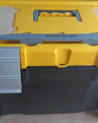 Cassetta Porta Attrezzi Trolley Sancys con Ruote 