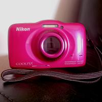 Nikon Coolpix S32 Subacquea fucsia usata 