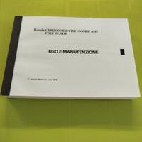 manuale uso e manutenzione CBR 1000 RR 
