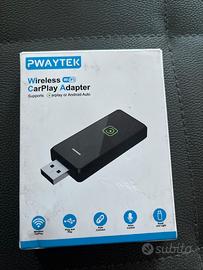 PWAYTEK Adattatore Wireless CarPlay Auto & Android