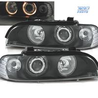 FARI BMW E39 95-00 FONDO NERO ANGEL EYES H7