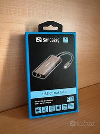 Sandberg USB-C Dock HDMI+2xUSB+PD 100W