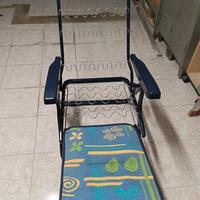 sedia sdraio reclinabile completa 