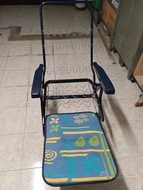 sedia sdraio reclinabile completa 