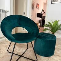  pouf e sedia annessa