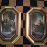 3 coppie di Quadretti ottagonali  26x17cm