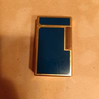 Dupont accendino lacca blu