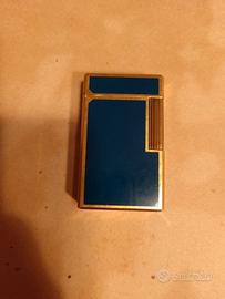 Dupont accendino lacca blu