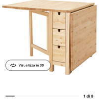 Tavolo Ikea pieghevole salvaspazio