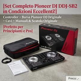 Set completo Piooner dj ddj-sb2 + borsa, scatola