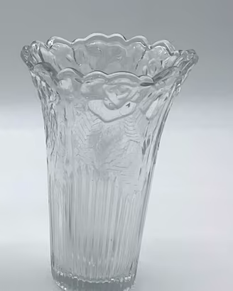 Borgonovo vaso vintage anni'50 rose foglie satinat