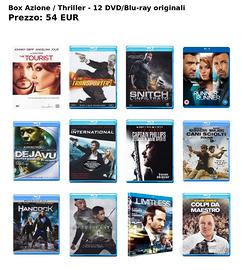 Box Azione / Thriller - 12 DVD/Blu-ray originali