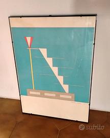 serigrafia di Andrea Branzi “Progetto di libreria”