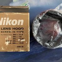 Nikon HN 3 lens hood Nikkor 35mm e altri