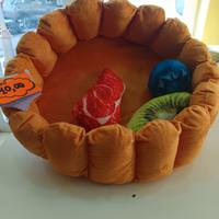 cuccetta morbida a forma di crostata 
