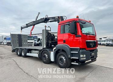 MAN TGS 35.360 4 ASSI CARRELLONE/PIANALE GRU HIAB 