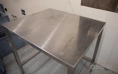Supporto per forno / tavolo inox – 90 × 75 cm